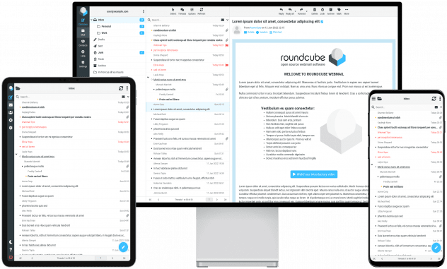 Zaclys ZMail Webmail Roundcube responsive