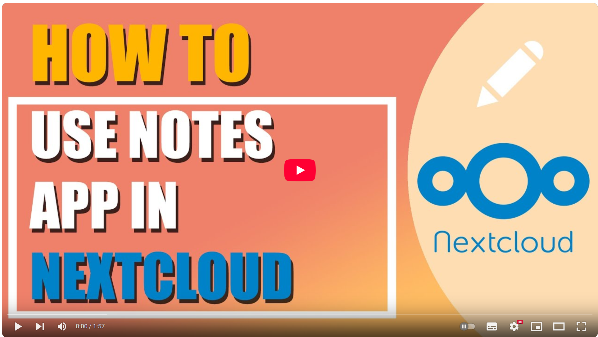 Application Nextcloud Notes cloud Zaclys vidéo de présentation